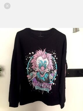 Killer Klowns From Outer Space Sweatshirt with Pink & Teal Print